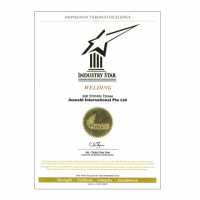 Auweld Industry Star Certificate