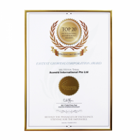 Auweld Top 20 Fastest Growing Corp Certificate